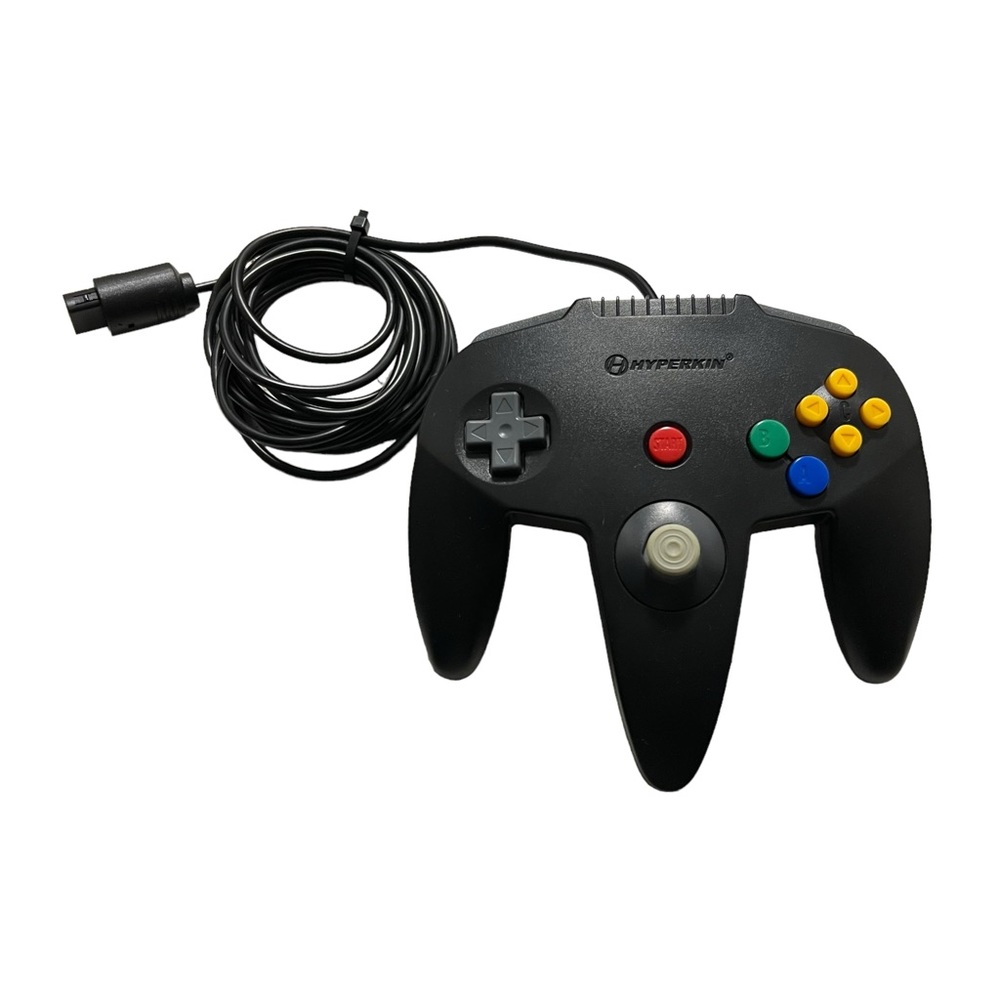 N64 HYPERKIN Captain Premium Controller For N64 Black Untested AS IS